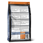 Petcurean dog food package with label on a white background