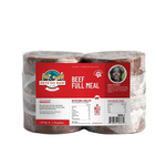 One package of Pets Go Raw Beef Full Meal dog food on a white background