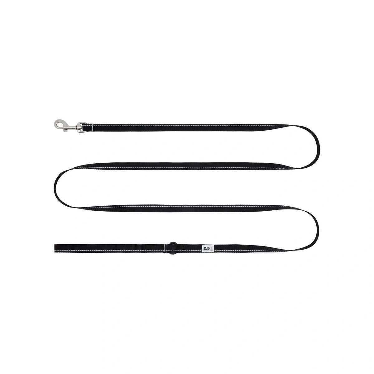 Black dog leash on a white background