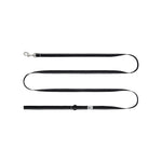 Black dog leash on a white background