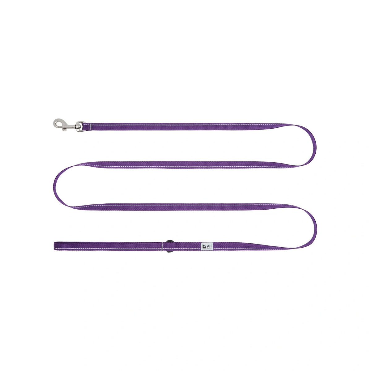 Purple dog leash on a white background