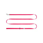 Red dog leash on a white background