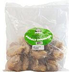 Bag of Pearly Chompers pet treats with a green label on a white background